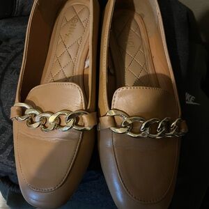 Loafers with Gold Chain